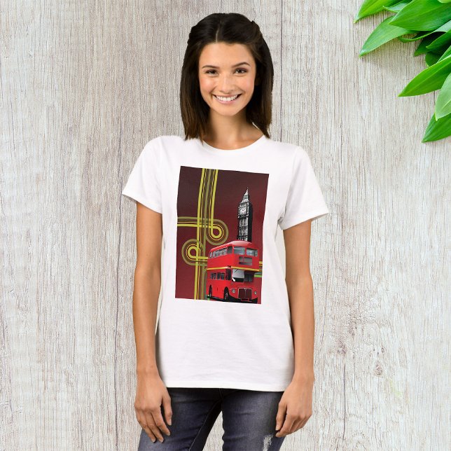 Camiseta T-Shirt London Double Decker Bus (Criador carregado)