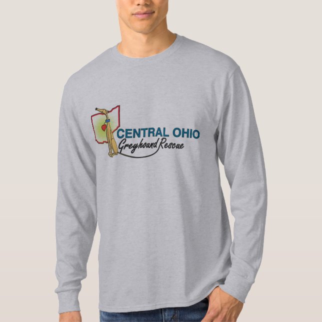 Camiseta T-shirt longo básico da Capa dos homens (Frente)