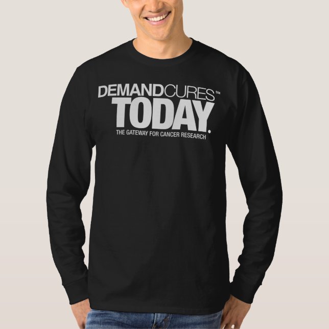 Camiseta T-shirt longo básico da Capa dos homens (Frente)