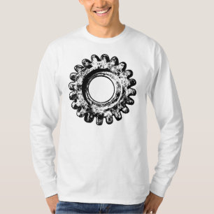 Camiseta T-shirt longo básico da Capa dos homens da