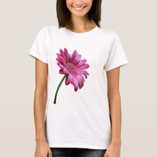 Camiseta T-shirt longo da Capa da margarida do Gerbera