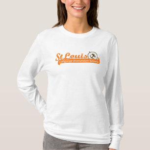 Camiseta T-shirt longo da Capa das mulheres da rusga de