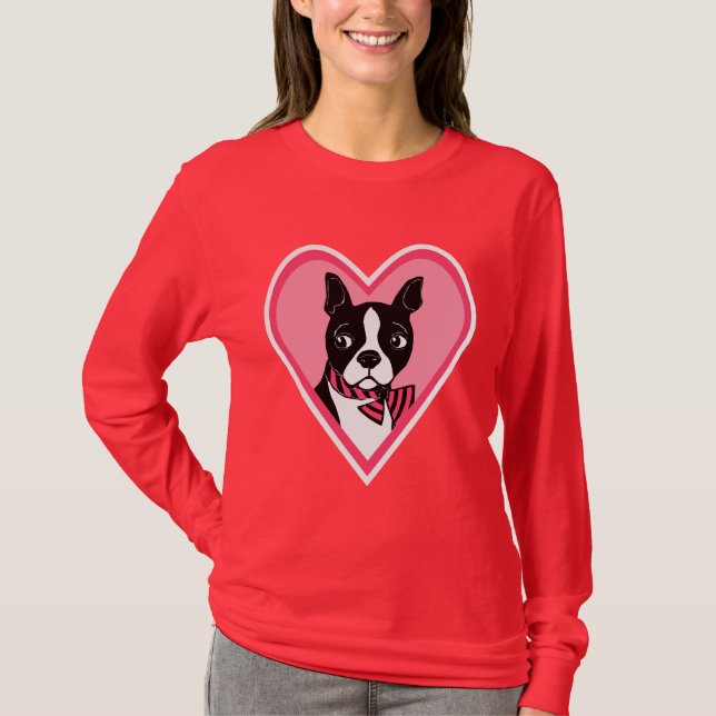 Camiseta T-shirt longo da Capa das mulheres do amor de (Frente)