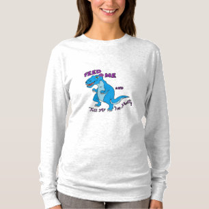 Camiseta T-shirt longo da Capa das mulheres - T-Rex