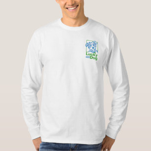 Camiseta T-shirt longo da Capa do cão afortunado dos homen