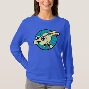 CAMISETA T-SHIRT LONGO DA CAPA DO CÃO BONITO ENGRAÇADO