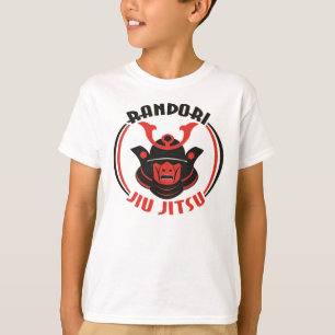 Camiseta T-shirt longo da Capa do Randori Jiu Jitsu dos