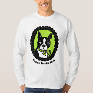 Camiseta T-shirt longo da Capa dos homens do pai de Boston