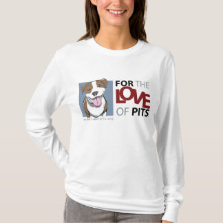 Camiseta T-shirt longo da luva das senhoras