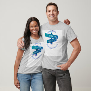 Camiseta T-shirt longo da luva dos azuis bebés do amigo do
