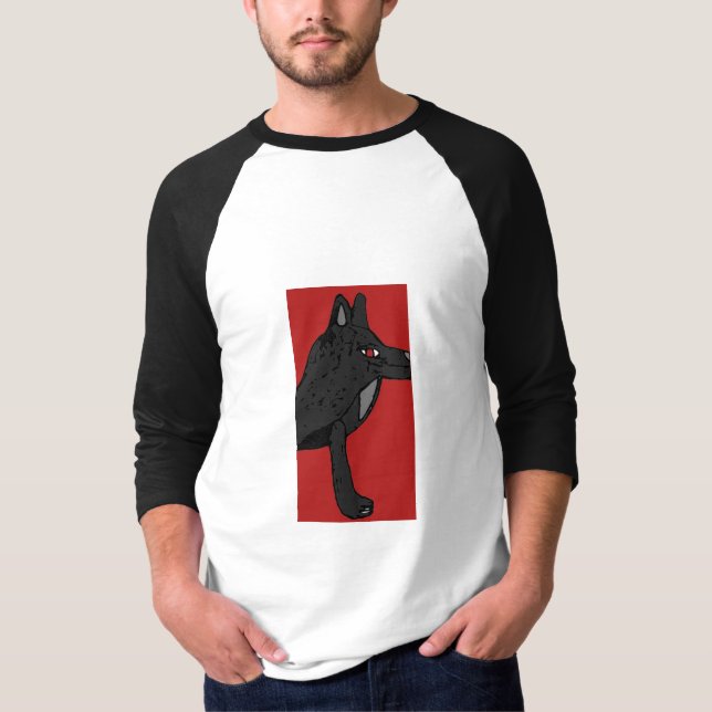 Camiseta T-shirt longo da luva dos homens com design do (Frente)