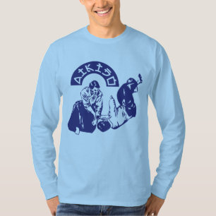 Camiseta T-shirt longo do Aikido da Capa