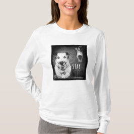 Camiseta T-shirt longo estranho da Capa da estada