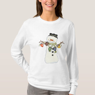 Camiseta T-shirt longo Nano branco da Capa do boneco de
