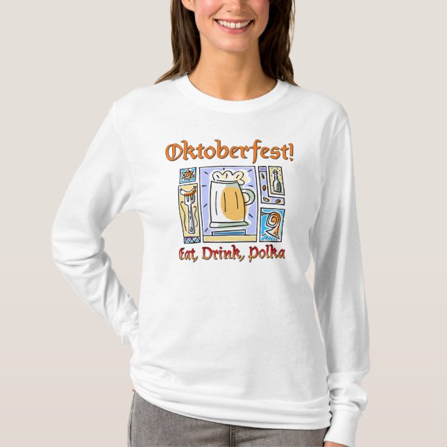 Camiseta T-shirt longo Nano da Capa de Oktoberfest #2 Hanes (Frente)