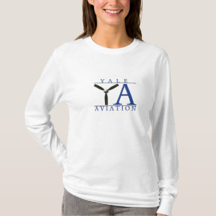 Camiseta T-shirt Longo-sleeved aviação de Yale