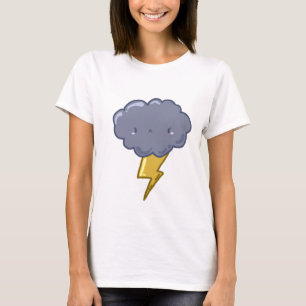 Camiseta T-shirt louco da nuvem de trovão