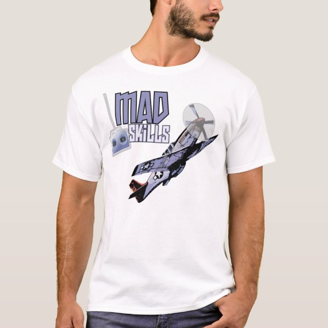 Camiseta T-shirt louco das habilidades (Frente)