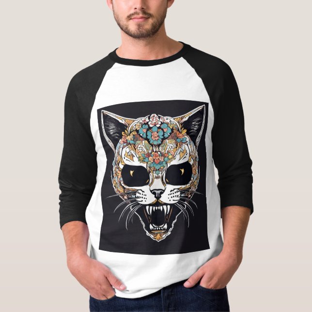Camiseta T-Shirt Louco de Gato (Frente)