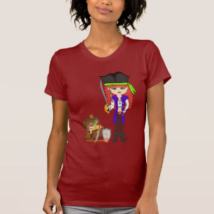 Camiseta T-shirt louco de Morgan Rackham do pirata da