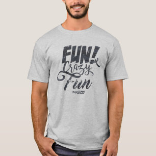 Camiseta T-shirt louco do divertimento do divertimento