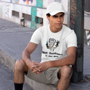 Camiseta T-shirt louco do gênio
