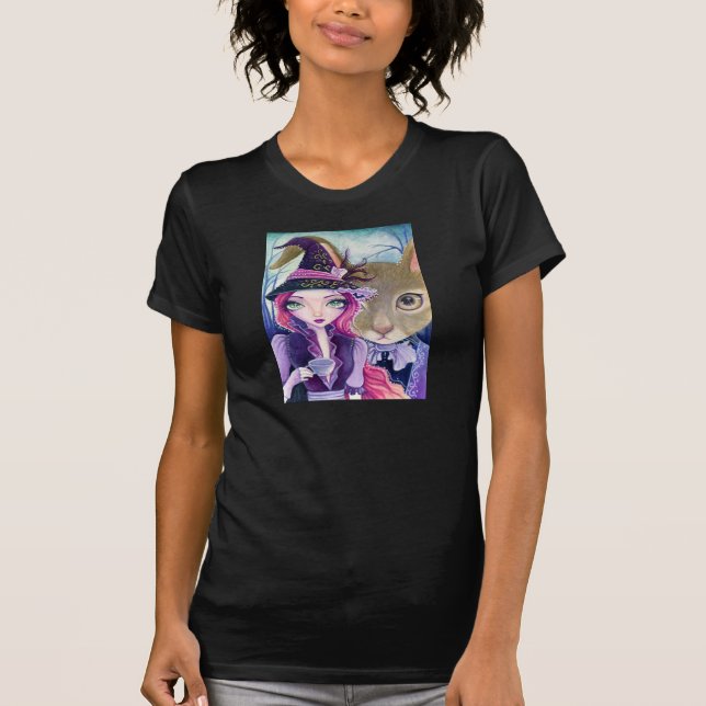 Camiseta T-shirt louco do tea party (Frente)