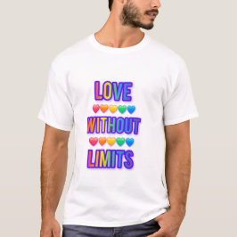Camiseta T-Shirt love without limits.  Valentines day 💕 