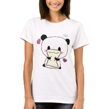 T-shirt loveable bonito da panda
