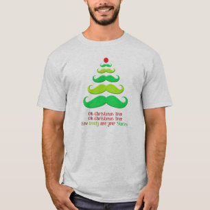 Camiseta T-shirt lunático do feriado da árvore de Natal d