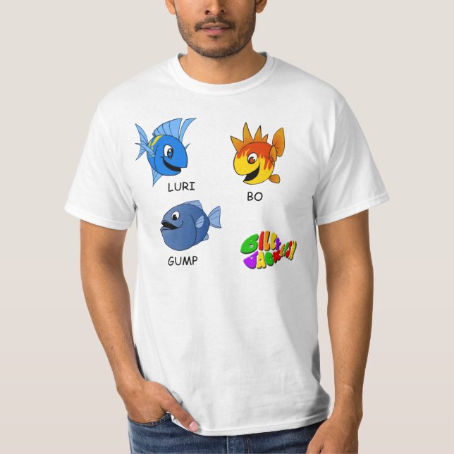Camiseta T-shirt LURI, BO e GUMP do Jackfish de Billy (Frente)