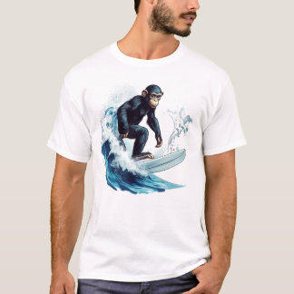 Camiseta T-Shirt macaco surfador