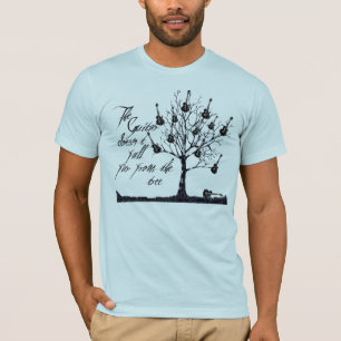 Camiseta T-shirt macio da rocha da árvore da guitarra