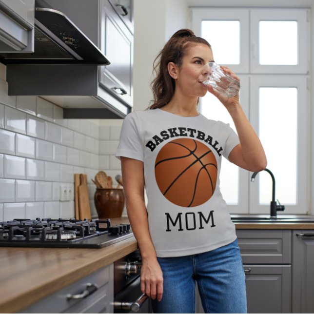 Camiseta T-Shirt Mãe de Basquete (Criador carregado)