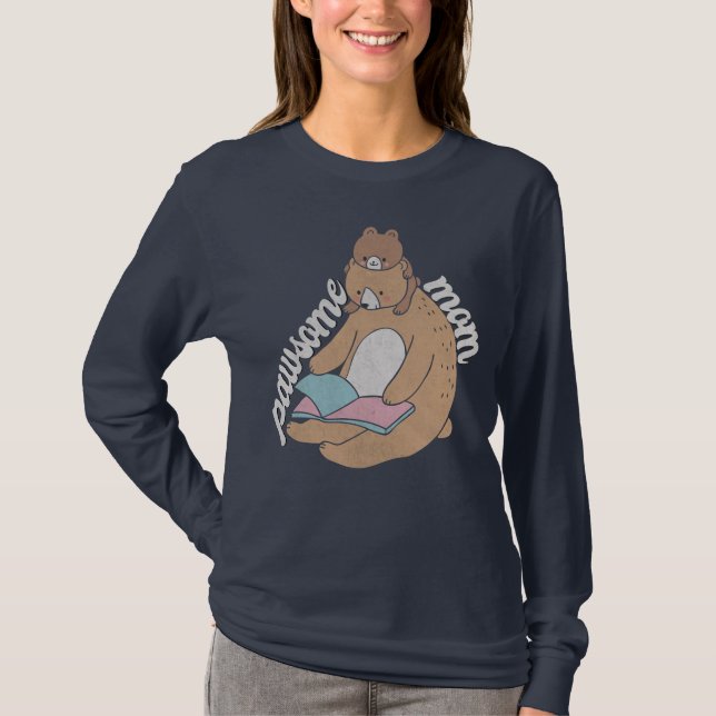 Camiseta T-Shirt Mãe Pawsome (Frente)