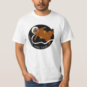 Camiseta T-shirt mágico do urso do espaço