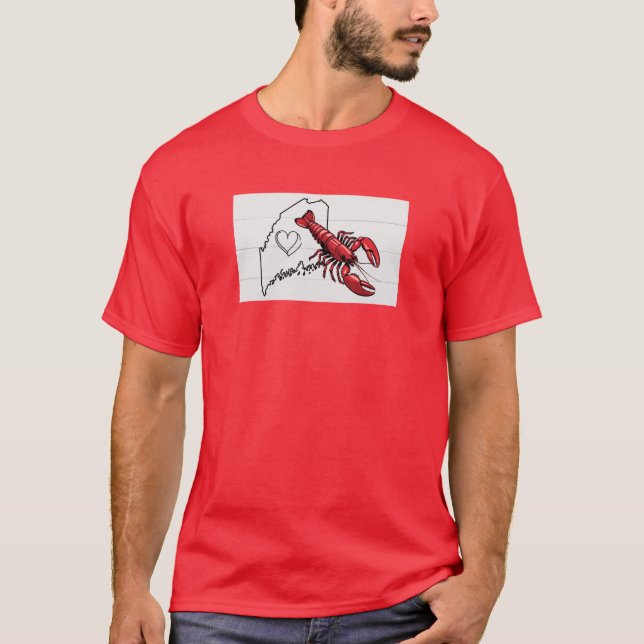Camiseta T-Shirt Maine Lobster (Frente)