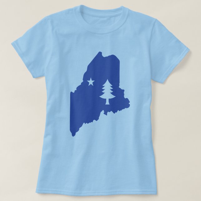Camiseta T-Shirt Maine State (Frente do Design)