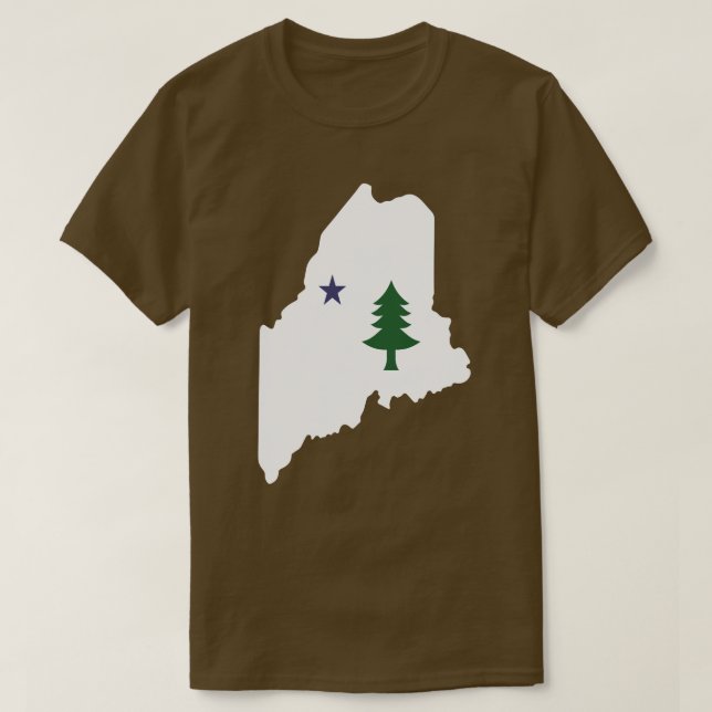 Camiseta T-Shirt Maine State (Frente do Design)