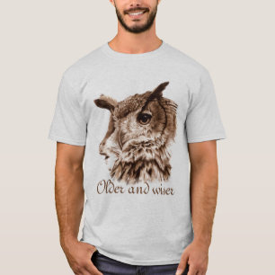 Camiseta T-shirt mais velho e mais sábio da sabedoria das