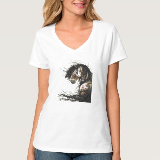 Camiseta T-shirt majestoso do cavalo do mustang por BiHrLe