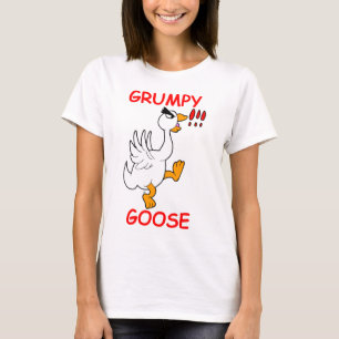 Camiseta T-shirt mal-humorado do ganso