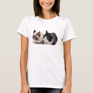Camiseta T-shirt mal-humorado do gato e do Pokey