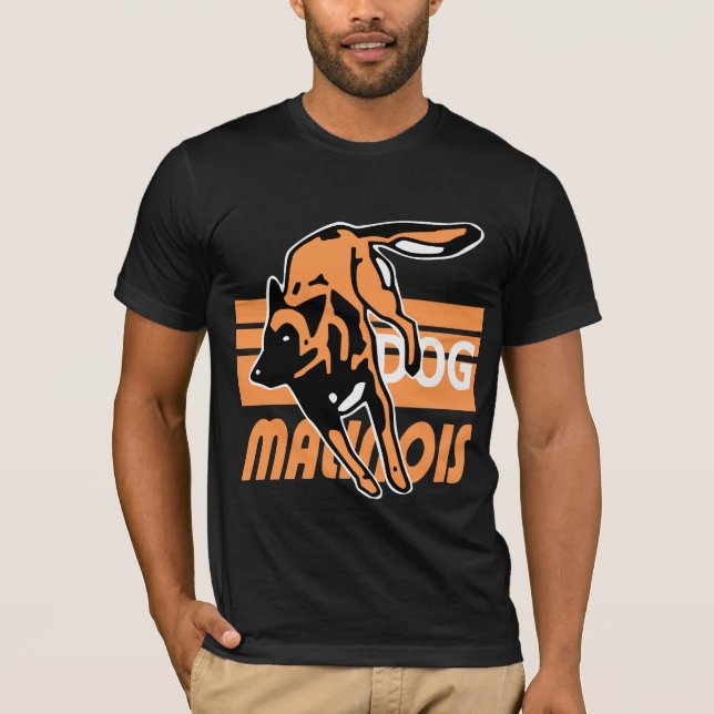 Camiseta T-shirt malinois salto de sebe (Frente)