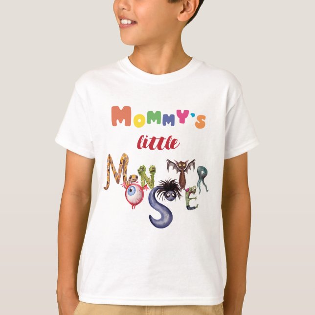 Camiseta T-Shirt mamãe monstro (Frente)