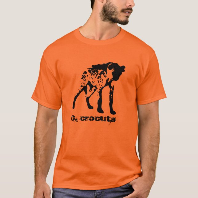 Camiseta T-shirt manchado da hiena (crocuta do Crocuta) (Frente)