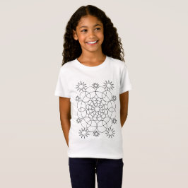 Camiseta T-shirt - Mandala Design para Cor