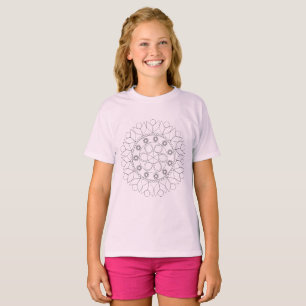 Camiseta T-shirt - Mandala - Padrão para a cor