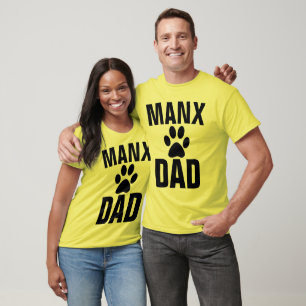 Camiseta T-shirt MANX & camisolas do CAT do PAI
