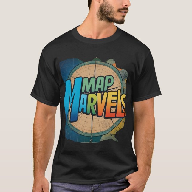 Camiseta T-shirt "Map Marvels" (Frente)